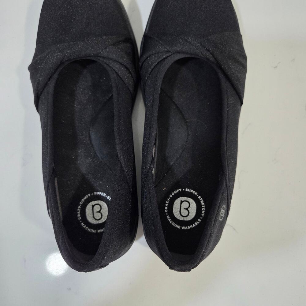 Bzees Paris Slip On Machine Wash Twist Front Detail Comfort Cloud Insoles Sz 8 - Picture 7 of 11